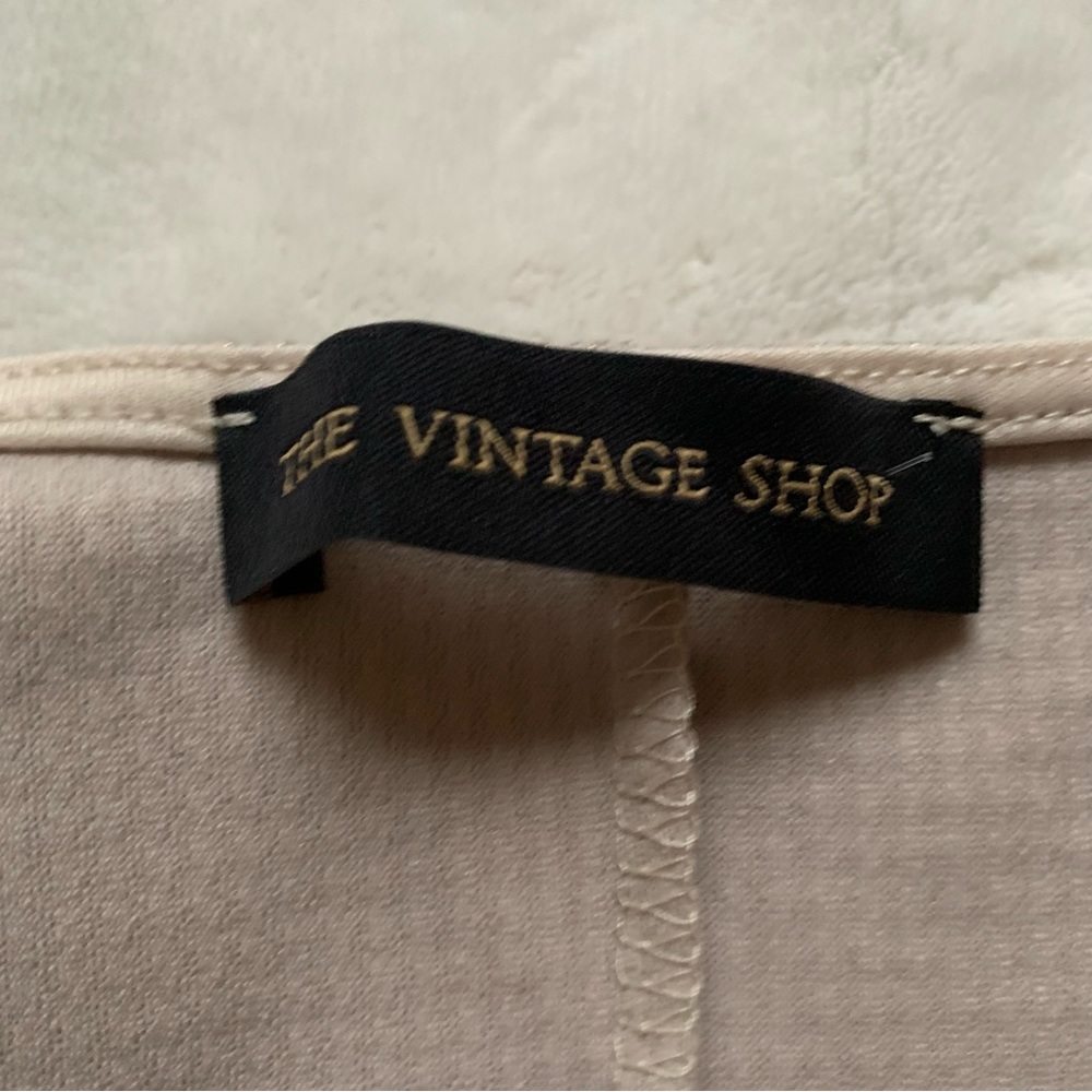 The Vintage Shop Fancy Gold & Black Bodycon Mini Dress Size M - Picture 3 of 3